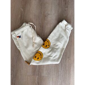 Aviator Nation Smiley 2 Sweatpants Medium Excellent Condition Worn Once